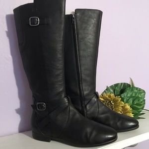 UGG “Beryl” Black Leather Boots